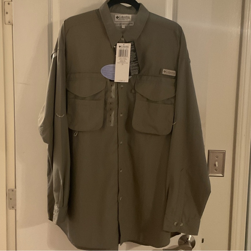 Columbia Men's Sage Bahama Long Sleeve Fishing Shirt Jacket XL